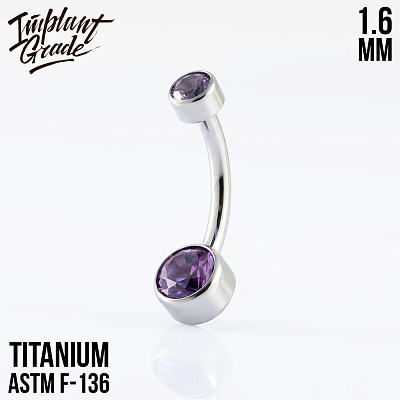 Банан Mia Mini Violet 1.6 мм (14 G)